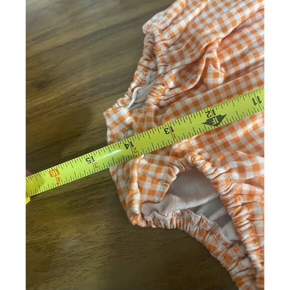 Wee Belles & Beaus Boutique Baby Girls Long sleeve pumpkin Fall Romper 6-12 mo - Picture 7 of 7